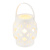 картинка Декоративный фонарь со свечкой,  плетеный корпус,  белый,  размер 14х14х16,5 см,  цвет теплый белый от магазина Сантехстрой