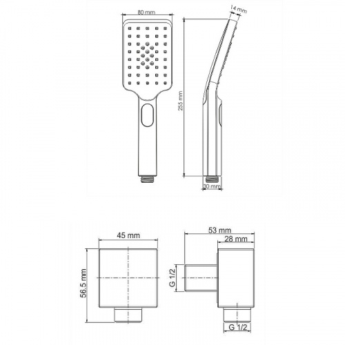 картинка Душевая система WasserKRAFT A172071 Черная матовая от магазина Сантехстрой