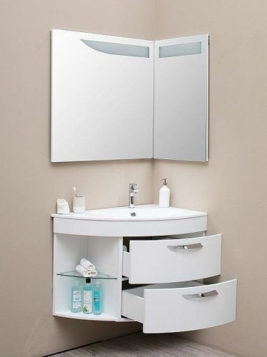 картинка Зеркало De Aqua 184504 Белое от магазина Сантехстрой