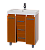 картинка Тумба под раковину Джулия QVATRO - 90 с 3 ящ. конус оранжевая от магазина Сантехстрой