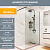 картинка Душевая перегородка, ограждение Reflexion RX200100CBL-13 Walk in 200x100см, прозрачное закаленное стекло 8мм, черный профиль от магазина Сантехстрой