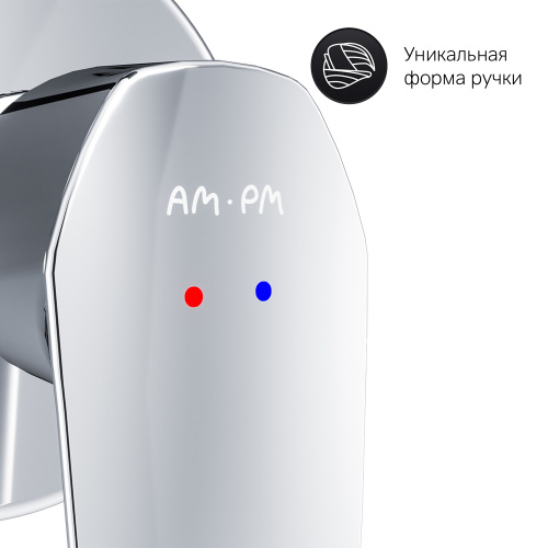 картинка F90A72200 Gem, смеситель д/умывальника, монтируемый в стену, хром, шт. от магазина Сантехстрой