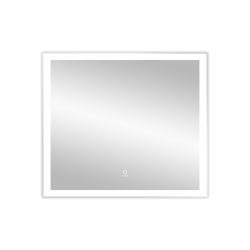 картинка Зеркало AZARIO 800х700 подсветка, сенсорный выключатель с функцией диммера, алюминиевая рамка (AZ-Z-079-1CS) от магазина Сантехстрой