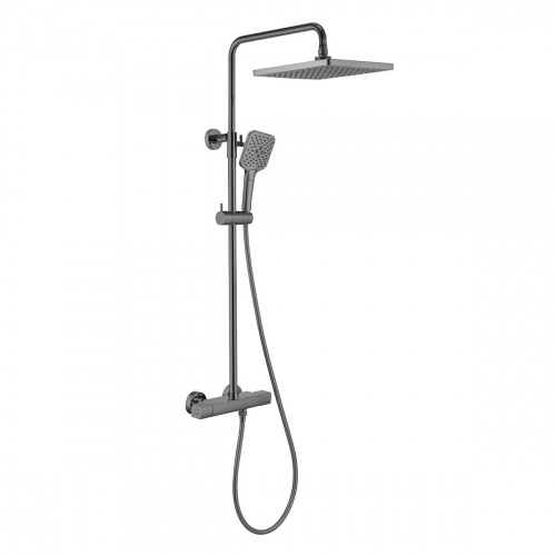 картинка Душевая стойка Next VSFS-1N0TGM термостатическая, вороненная сталь от магазина Сантехстрой