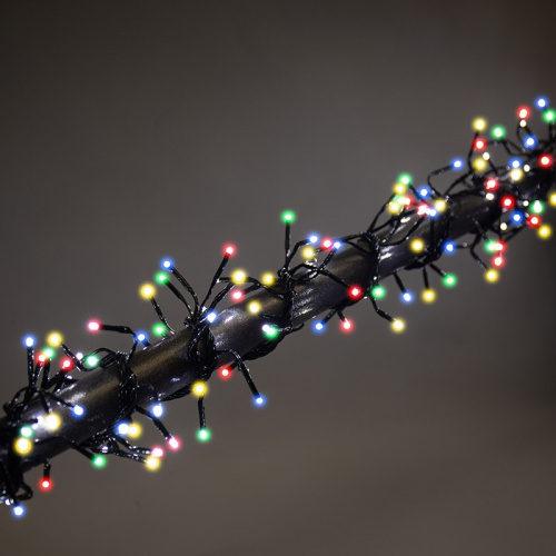 картинка Гирлянда Кластер LED 3 м,  темно-зеленый ПВХ IP20, 288 диодов,  цвет мультиколор от магазина Сантехстрой