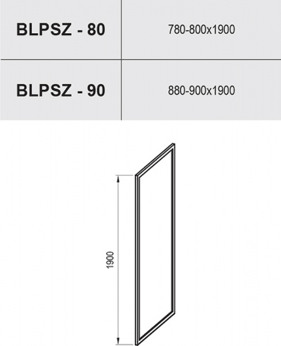 картинка Душевая стенка Ravak Blix BLPSZ-90 X93H70C00Z1 профиль Хром стекло Transparent от магазина Сантехстрой