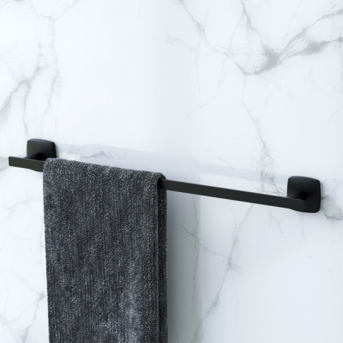 картинка A90346422 Gem, Вешалка для полотенец, 50 см, черная от магазина Сантехстрой