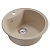 картинка Мойкa MIXLINE ML-GM09 круглая, бежевая  510 мм глуб. чаши 190 (551800) от магазина Сантехстрой
