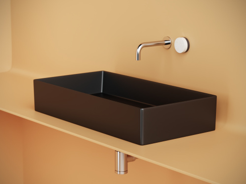 картинка Раковина-столешница Ceramica Nova цвет Черный Прямоугольная CN6071MB от магазина Сантехстрой