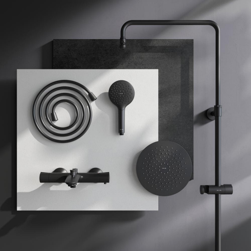 картинка F0780522 Like душ.система, набор: смеситель д/ванны/душа с термостатом, верх.душ.d 220 мм, ручной ду от магазина Сантехстрой