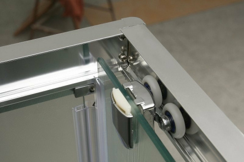 картинка Душевая дверь BelBagno Uno 150 UNO-195-BF-1-150-C-Cr профиль Хром стекло прозрачное от магазина Сантехстрой