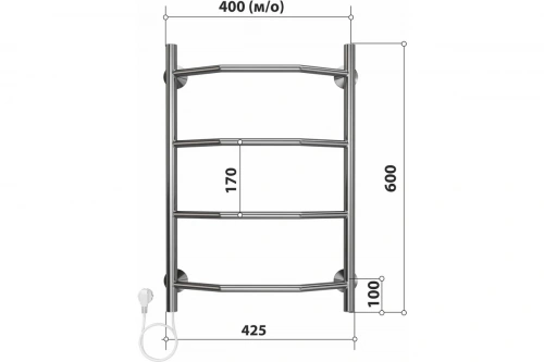 картинка Полотенцесушитель Стелмикс Трапеция П4 400x600 4670078543158 от магазина Сантехстрой