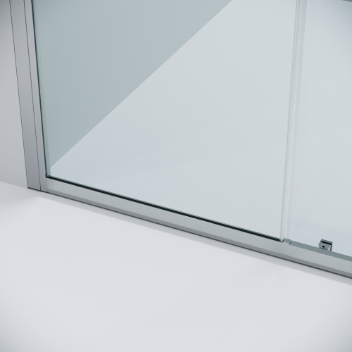 картинка Дверь в нишу 100.K33.02.130.10.00 Cosmo (130*195) хром, стекло прозрачное, 1 место от магазина Сантехстрой