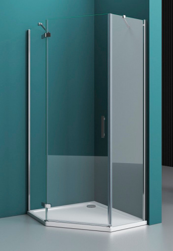 картинка Душевой уголок BelBagno Kraft 90х90 KRAFT-P-1-90-C-Cr-L профиль Хром стекло прозрачное от магазина Сантехстрой