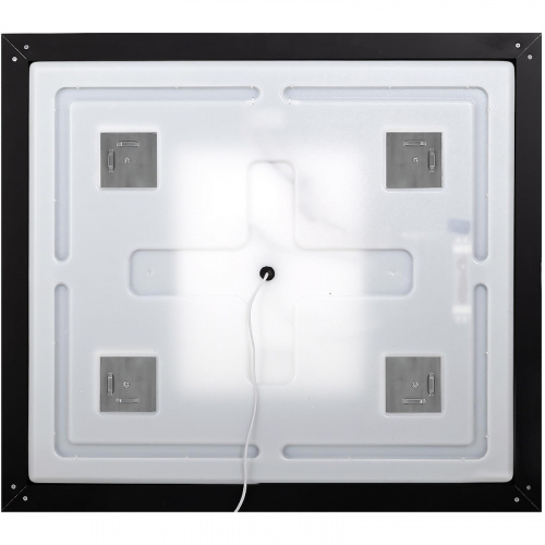 картинка Зеркало BelBagno Kraft 50 SPC-KRAFT-500-900-LED-TCH-WARM-NERO с подсветкой Черное с сенсорным выключателем и подогревом от магазина Сантехстрой