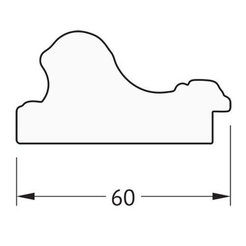 картинка Зеркало Evoform Definite 135х75 BY 3299 в багетной раме - Бронзовые бусы на дереве 60 мм от магазина Сантехстрой