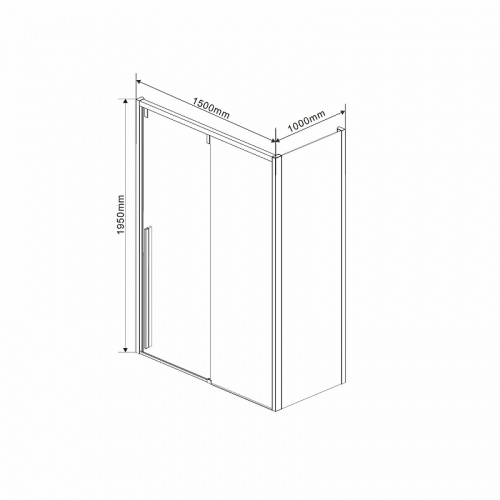 картинка Душевой уголок Vincea vsr-1l1015cl-1 от магазина Сантехстрой