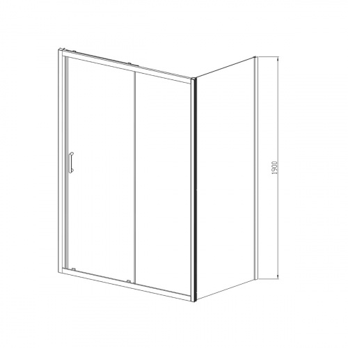 картинка Душевой уголок Alpha VSR-3AL8014CLG, 1400*800, брашированное золото, стекло прозрачное от магазина Сантехстрой