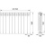 картинка Радиатор биметаллический AZARIO BM500/100 12 секций, белый (BM500/100/12) от магазина Сантехстрой