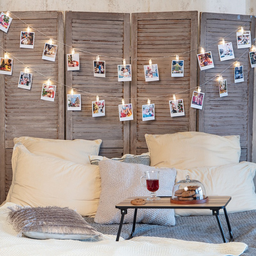 картинка Гирлянда светодиодная Прищепки 30 LED,  5 м,  теплый белый цвет свечения NEON-NIGHT от магазина Сантехстрой