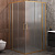 картинка Душевой уголок Cezares Molveno 110x110 MOLVENO-A-22-90+20-P-BORO профиль Брашированное золото стекло рифленое от магазина Сантехстрой
