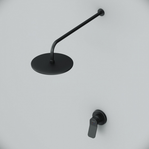 картинка FB85A2R002 X-Joy, набор: см-ль д/душа, верхний душ 220 мм, держатель д/верхн.душа, черный, шт. от магазина Сантехстрой