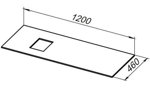 картинка Столешница Allen Brau 120 L 1.21015.m Белая от магазина Сантехстрой