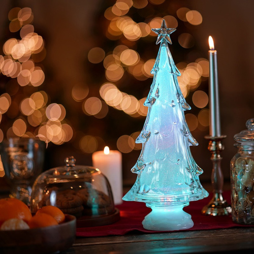 картинка Фигура на подставке Елочка со звездой 37 см от магазина Сантехстрой