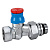 картинка Клапан, R402TG, прямой, 1/2", 1/2", ВН, хромированный, отвод с герметичной прокладкой от магазина Сантехстрой