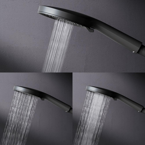 картинка F0785A522 X-Joy, душ.система:  см-ль д/ванны/душа с ТМС, душ.штанга,верхний душ 220мм, ручн душ,черн от магазина Сантехстрой