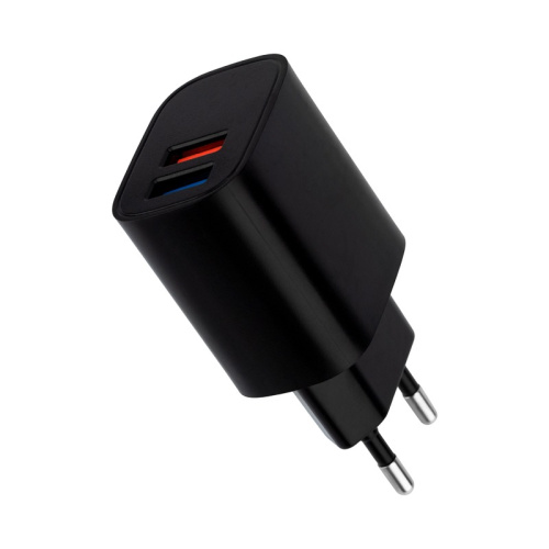 картинка Сетевое зарядное устройство REXANT 2 x USB,  5V,  2.4 A,  черное от магазина Сантехстрой
