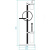 картинка Напольная стойка Cezares Olimp OLIMP-WBD-03/24-Sw Золото 24 карат от магазина Сантехстрой
