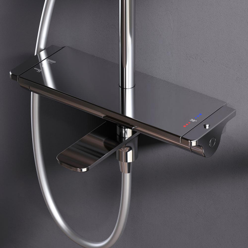 картинка F0770A500 Spirit V2.0 душ.система, набор: смеситель д/ванны/душа с термостатом, верхн. душ d 250 мм, от магазина Сантехстрой