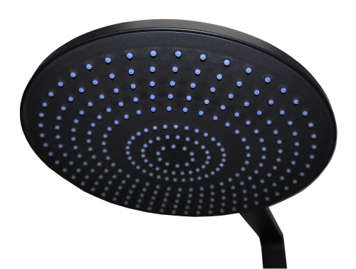 картинка Душевая система Azario Deepsea термостатический картридж, черный (AZ-679008DB9PA) от магазина Сантехстрой