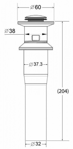 картинка Донный клапан BelBagno BB-PCU-03-BORO click-clack Брашированное золото от магазина Сантехстрой