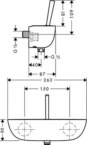 фото смеситель для душа hansgrohe 15672000 хром