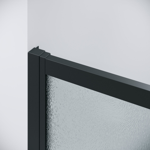 картинка Душ.ограждение 120.K33.02.1090.21.02 Cosmo (100*90*195) черный матовый, стекло шиншилла, 2 места от магазина Сантехстрой