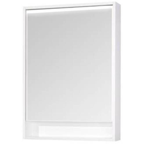 картинка Зеркальный шкаф Акватон Капри 60 с подсветкой 1A230302KP010 Белый от магазина Сантехстрой