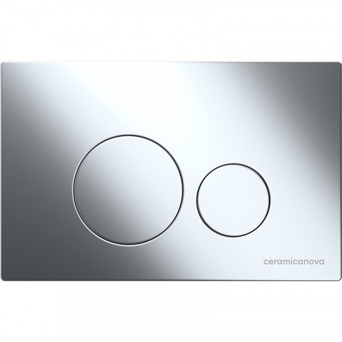 картинка Комплект унитаза с инсталляцией Ceramica Nova Metropol CN4002_1001CH_1000 с сиденьем Микролифт и клавишей смыва Хром глянцевый от магазина Сантехстрой