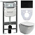 картинка Комплект унитаза с инсталляцией Ceramica Nova Metropol CN4002_1001B_1000 с сиденьем Микролифт и Черной матовой клавишей смыва от магазина Сантехстрой