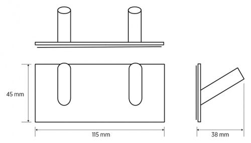 картинка Крючок двойной Bemeta Easy 163106270 черный от магазина Сантехстрой