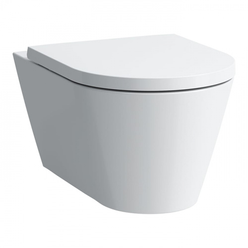 картинка LAUFEN KARTELL Унитаз подвесной 545х370х430 мм., безободковый смыв Rimless, c покрытием LCC, цвет белый от магазина Сантехстрой