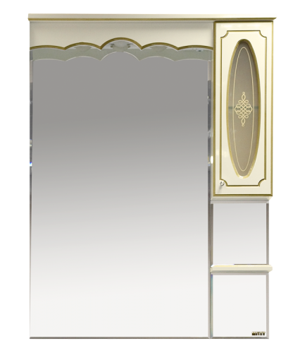 картинка Зеркальный шкаф Misty л-мнк02090-033п Бежевый от магазина Сантехстрой