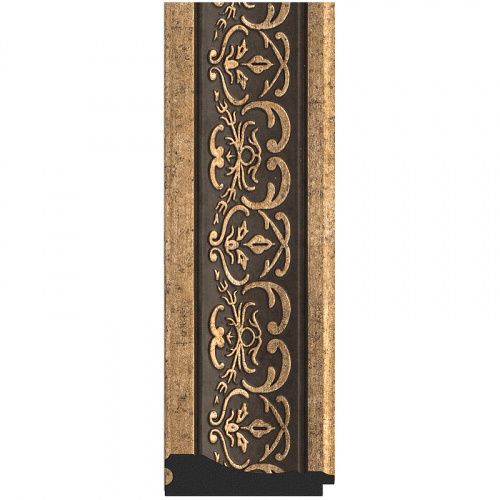 картинка Зеркало Evoform Definite 123х73 BY 3224 в багетной раме - Вензель серебряный 101 мм от магазина Сантехстрой