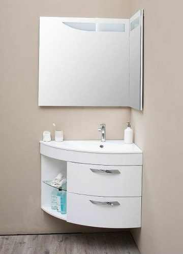 картинка Зеркало De Aqua 184504 Белое от магазина Сантехстрой