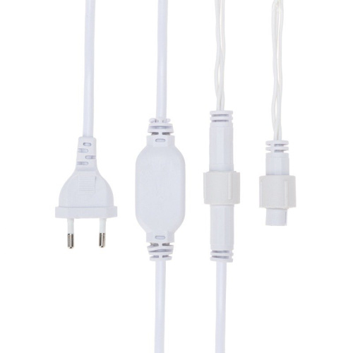 картинка Гирлянда Айсикл (бахрома) светодиодный,  1,8 х 0,5 м,  белый провод,  230 В,  диоды ТЕПЛЫЙ БЕЛЫЙ,  48 LED от магазина Сантехстрой