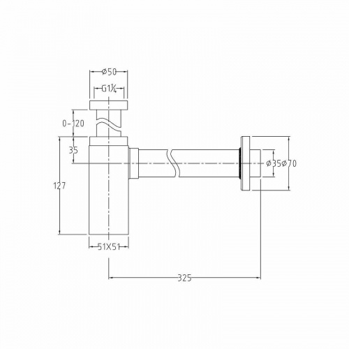картинка Сифон для раковины Allen Brau Infinity 5.21027-31 Черный матовый от магазина Сантехстрой
