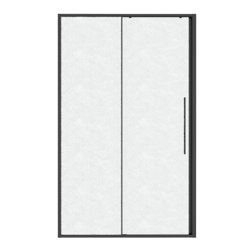 картинка Дверь в нишу Niagara Nova NG-34-L13CHGR (130х195) графит,раздвижная влево,стекло шиншилла,1 место от магазина Сантехстрой