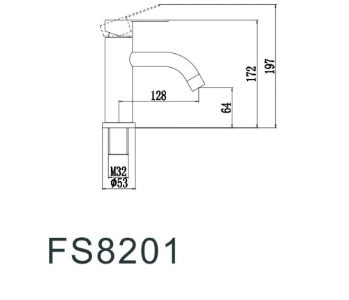 картинка Смеситель для умывальника Fmark (FS8201A) от магазина Сантехстрой