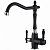 картинка смеситель для кухни zorg sh 812 black cr черный